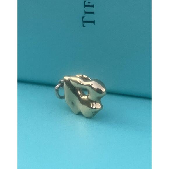 RARE Tiffany & Co Elsa Peretti 18k Gold Zodiac Rabbit Charm Pendant For Necklace - Picture 7 of 16
